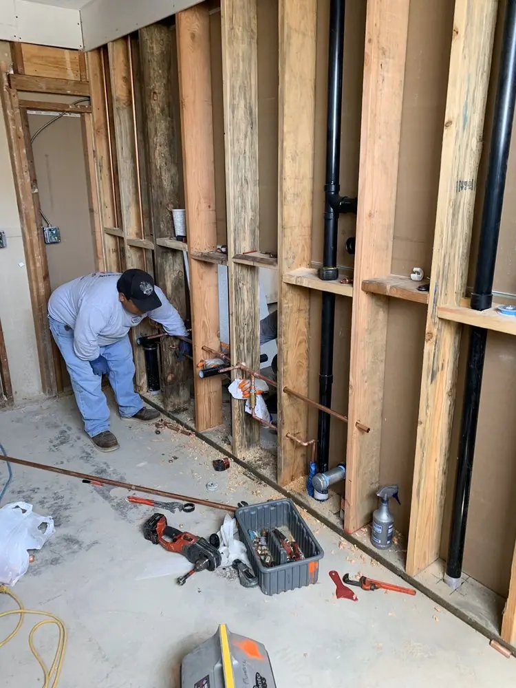 Commercial rough-in plumbing for Water Heater Replacement in New Paris